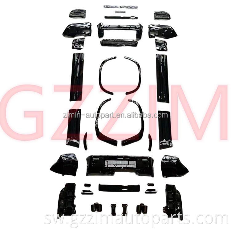 ABS Plastiki Mbele na Nyuma Bumper Side Skirt 007 Toleo la Obsidian Kit Kuboresha Sehemu za Mlinzi 2022
